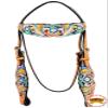 HILASON Western Horse Headstall Tack American Leather Tan view 2