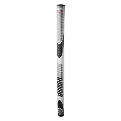 JumboMax Putter Grip Round Armlock 21 Putter Golf Grip, Maximize The Moment Of Inertia With Grip, White/Black/Silver