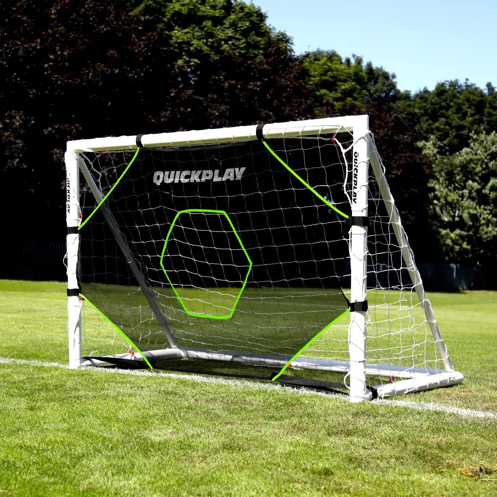 QUICKPLAY Target Net Lite with 5 Target Zones - Practice Shooting and Passing Accuracy (6 x 4')