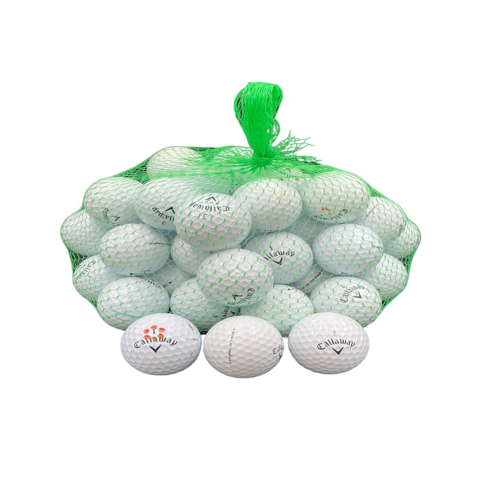 Golf Ball Planet 50 Pack Used Golf Balls for Callaway Mix (White 5A / Mint)