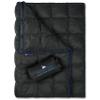 Get Out Gear Double Puffy Camping Blanket - Extra Puffy, Packable, Lightweight and Warm | Ideal for Outdoors, Travel, Stadium, Festivals, Beach, Hammock | Water-Resistant Camp Quilt (Black/Blue) view 1