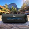 Get Out Gear Double Puffy Camping Blanket - Extra Puffy, Packable, Lightweight and Warm | Ideal for Outdoors, Travel, Stadium, Festivals, Beach, Hammock | Water-Resistant Camp Quilt (Black/Blue) view 2