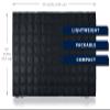 Get Out Gear Double Puffy Camping Blanket - Extra Puffy, Packable, Lightweight and Warm | Ideal for Outdoors, Travel, Stadium, Festivals, Beach, Hammock | Water-Resistant Camp Quilt (Black/Blue) view 3