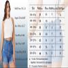 Tulucky Women Plus Size Jean Shorts High Waist Cute Distressed Ripped Folded Hem Denim Shorts(3#DarkBlue,24Plus) view 4