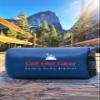 Get Out Gear Double Puffy Camping Blanket - Extra Puffy, Packable, Lightweight and Warm | Ideal for Outdoors, Travel, Stadium, Festivals, Beach, Hammock | Water-Resistant Camp Quilt (Blue/Red) view 2