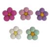 Matthew + Mae Felt Daisies- 1 7/8 - Set of 5 or 10- Pink/Purple/Mint/White view 1