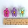 Matthew + Mae Felt Daisies- 1 7/8 - Set of 5 or 10- Pink/Purple/Mint/White view 4