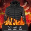 tuduoms Heated Puffer Jacket for Men Women Lightweight Winter Down Coat Usb Electric Heating Overcoat Quilted Puffy Outwear view 4