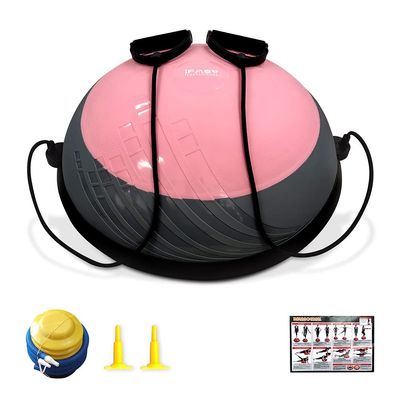 Balance Ball Balance Trainer 660Lbs Weight Capacity, IFAST 23" Half Ball with Resistant Band, Anti Burst Design, Anti-Slip Surface for Home Gym Core Ab Training Yoga Fitness Stability Workout with