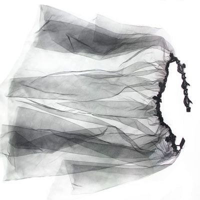 BLESSUME Lace Neck Ruff Collar Mini Cape (Black Cape 1)
