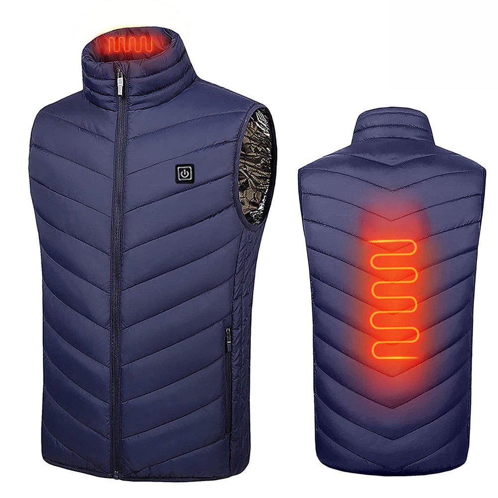 Outdoor Heated Vest for Women Men Lightweight Warm Jacket Winter Slim Fit Coat Waterproof Fishing Vest