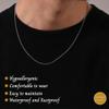 Stainless Steel Silver Ball Chain by INFINIQUE CREATIONS - Bracelet and Silver Necklace for Women and Men, 1mm-5mm, 7'-38', Silver (2mm, 36'', Silver) - 1 Pack view 4