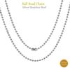 Stainless Steel Silver Ball Chain by INFINIQUE CREATIONS - Bracelet and Silver Necklace for Women and Men, 1mm-5mm, 7'-38', Silver (4mm, 28'', Silver) - 1 Pack view 2