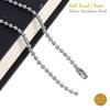 Stainless Steel Silver Ball Chain by INFINIQUE CREATIONS - Bracelet and Silver Necklace for Women and Men, 1mm-5mm, 7'-38', Silver (4mm, 28'', Silver) - 1 Pack view 3
