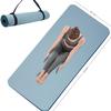 Yoga Mat Double-Sided Non Slip, 72'' x 32'' x 7mm - Extra Wide & Thick Yoga Mat with Strap, Professional TPE Yoga Mats for Women Men Kids, Workout Mat for Yoga, Pilates and Floor Exercises, Blue view 1