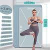 Yoga Mat Double-Sided Non Slip, 72'' x 32'' x 7mm - Extra Wide & Thick Yoga Mat with Strap, Professional TPE Yoga Mats for Women Men Kids, Workout Mat for Yoga, Pilates and Floor Exercises, Blue view 2