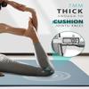 Yoga Mat Double-Sided Non Slip, 72'' x 32'' x 7mm - Extra Wide & Thick Yoga Mat with Strap, Professional TPE Yoga Mats for Women Men Kids, Workout Mat for Yoga, Pilates and Floor Exercises, Blue view 3
