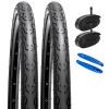 YUNSCM 2-PCS 26" Road Bike Tires 26x1.50/40-559 and 26" Heavy Duty Bike Tubes Schrader Valve Compatible with 26 x 1.50 26X1.5 Bike Bicycle Tires and Tubes (Y-529) view 1