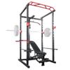 Power Cage With LAT Pulldown 1000 LBs Capacity Rack for Men Women Strength Training Powerlifting Home Gym Equipment (With LAT Pull Down + Weight Bench) view 1