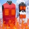 tuduoms USB Heated Vest for Men/Women Electric Heating Jacket Heated Waistcoat Body Warmer Jacket Heated Gilet Coat view 3