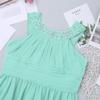 Sywiyi Girls Sleeveless Beaded Wedding Bridesmaid Dress Formal Pageant Flower Girls Dresses Mint Green 12 Years view 3