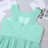Sywiyi Girls Sleeveless Beaded Wedding Bridesmaid Dress Formal Pageant Flower Girls Dresses Mint Green 12 Years view 4