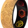 Tranquil Yogi Enlighten Yoga Wheel - Great for Adding Active Strength and Flexibility to Your Exercise and Yoga Practice (Cork - Ananda) view 4