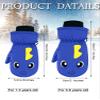 Boao Kids Snow Ski Mittens Winter Gloves Warm Waterproof Mittens Gloves for Girls and Boys(for 3-6 Years Old,Goldfish,Royal Blue) view 3
