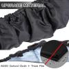 Trampoline Spring Cover Round Small Trampoline Replacement Safety Cover 600D Oxford Cloth Optional for Serviceable Waterproof Frame for Home(36 Inch-6 Hole,Black) view 3