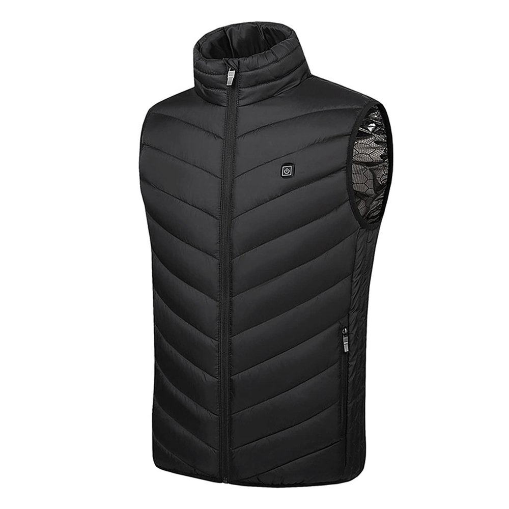 tuduoms Winter Heated Vest Coat Usb Smart Electric Heating Vest Quilted Lightweight Heating Puffer Waistcoat for Women Men