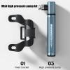 Mini Pump, Compact Portable Hand Air Pump, Lightweight Tire Inflator for Road and Mountain Bike() view 4