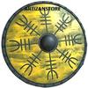 ARTIZANSTORE Medieval Knight Shield Brass Cross Templar Shield Fighting Shield Armour Shield 24" Inch Viking Shield! Medieval Knight Shield view 1