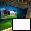 Obokidlyamor Golf Ball Exercise Simulator Display Projection Screen Indoor HD Clear Projection Surface Impact Screen Net Cloth Practice/Play Game Entertainment Tools,ONLY Cloth (118"X78", Black-Edge) view 1