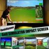 Obokidlyamor Golf Ball Exercise Simulator Display Projection Screen Indoor HD Clear Projection Surface Impact Screen Net Cloth Practice/Play Game Entertainment Tools,ONLY Cloth (118"X78", Black-Edge) view 3