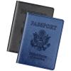 Herain Black & Dark Blue Passport Holder for Travel, Passport Cover Wallet Case 2 Pack Women Men Family Cruise Ship Essentials, Passports Book Holders Travel Vacation Must Haves view 1