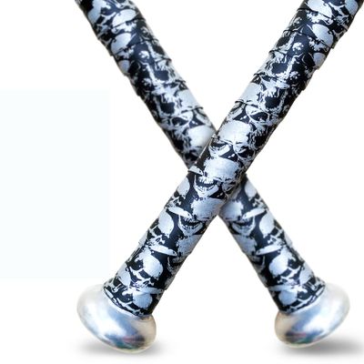 ALIEN PROS Bat Grip Tape for Baseball 0.5 MM (2 Pack, Skull) Precut and Pro Quality Bat Tape Wrap Your Bat for an Epic Home Run - Replacement for Old Baseball bat Grip