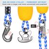 SELEWARE Heavy Duty Boat Tow Harness for Tubing, Boat Tow Rope with Stainless Steel Quick Connector & Pulley, Heavy Duty Self Centering Tow Harness for Boat Water Sport Jet Ski Wakeboarding view 3