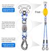 SELEWARE Heavy Duty Boat Tow Harness for Tubing, Boat Tow Rope with Stainless Steel Quick Connector & Pulley, Heavy Duty Self Centering Tow Harness for Boat Water Sport Jet Ski Wakeboarding view 4