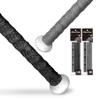 ALIEN PROS Bat Grip Tape for Baseball 1.1 MM (2 Pack, Black & Grey) - Precut and Pro Quality Bat Tape - Wrap Your Bat for an Epic Home Run - Replacement for Old Baseball bat Grip view 1