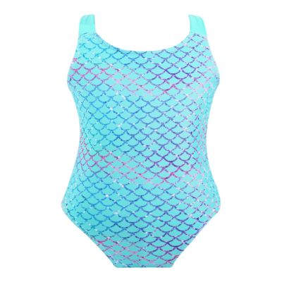 HULIJA Kids Grils Tankini Swimwear Bathing Suit One Piece Horse Cartoon Criss Cross Back Leotard Swimsuit Grey 14 Years