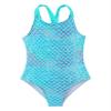 HULIJA Kids Grils Tankini Swimwear Bathing Suit One Piece Horse Cartoon Criss Cross Back Leotard Swimsuit Grey 14 Years view 4