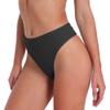 Xlndsoea Women's High Waisted Active Sport Thongs Breathable Ribbed Cotton Panties Stretchy Soft Underwear 6-Pack view 2