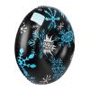 LJFLI Snowflake Snow Tube Circle Inflatable Sled Children Kids Adults Winter Sport,Blue view 4