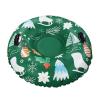 LJFLI Skiing Snow Tube Sleigh Tubing Cheesecake Winter Inflatable Ski Circle Children Adult Ski Ring Skiing Thickened Floated Sled view 1