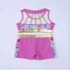 HULIJA Girls Sports/Dance/Gymnastics/Swim Tacksuit Swimsuit 2 Pcs Hearts Printed Crop Top with Booty Shorts Zebra-Pattern 14 Years view 4