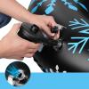 LJFLI Snowflake Snow Tube Circle Inflatable Sled Children Kids Adults Winter Sport,Black view 3