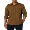 Amazon Essentials Men's Standard-Fit Long-Sleeve Two-Pocket Utility Shirt, Dark Olive, X-Small view 4