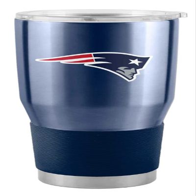 Logo Brands 619-S30T-1: New England Patriots Gameday 30 oz Stainless Tumbler