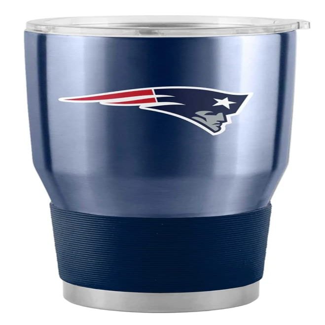 Logo Brands 619-S30T-1: New England Patriots Gameday 30 oz Stainless Tumbler