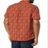 Amazon Essentials Men's Standard-Fit Short-Sleeve Two-Pocket Utility Shirt, Clay Floral Print, Small view 2